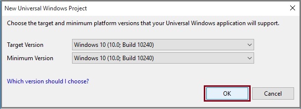 Setting the platform Versions